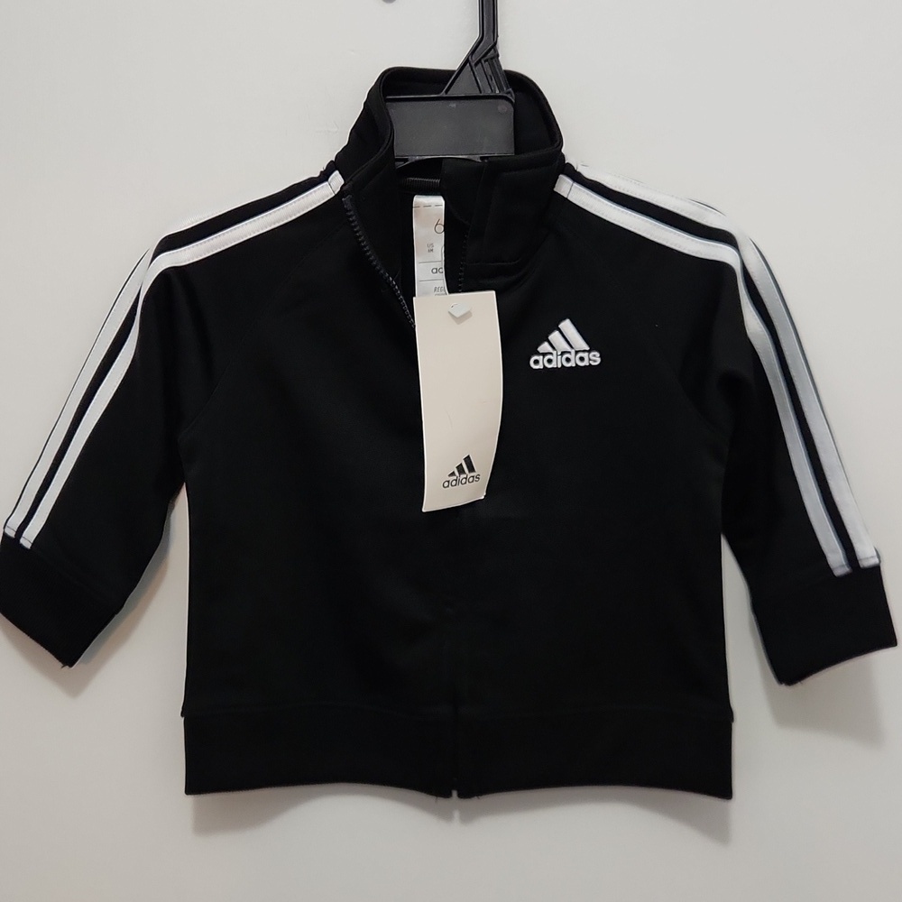 NWT Adidas Black Infant Track Jacket Size 6 months